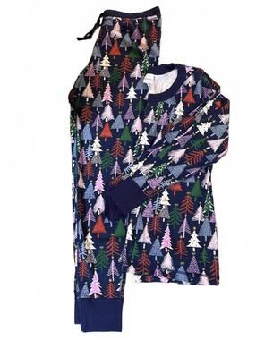 Hanna Andersson 100% organic cotton Christmas pajama set- womens large